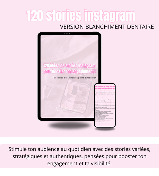 Pack création de contenu - blanchiment dentaire